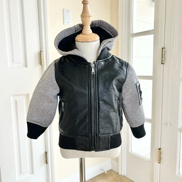 Toddler Leather Jacket - Size 18 Months - Picture 1 of 7
